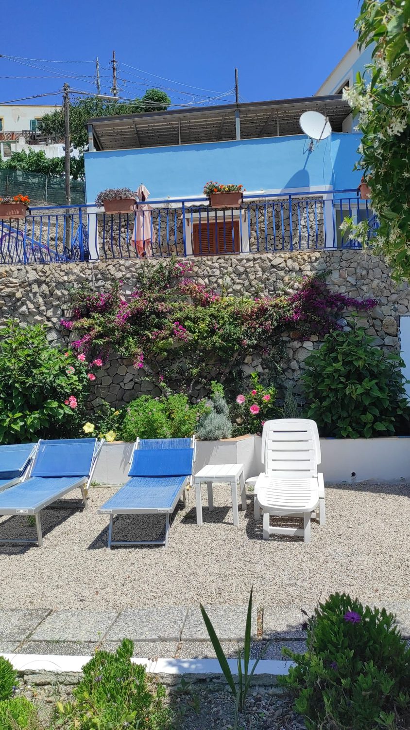Solarium con bouganville